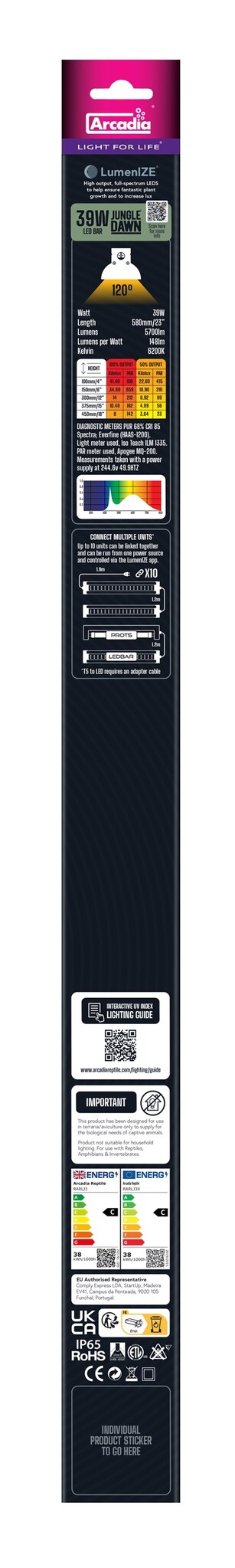 Lumenize Jungle Dawn Terrarium LED 570mm 39W