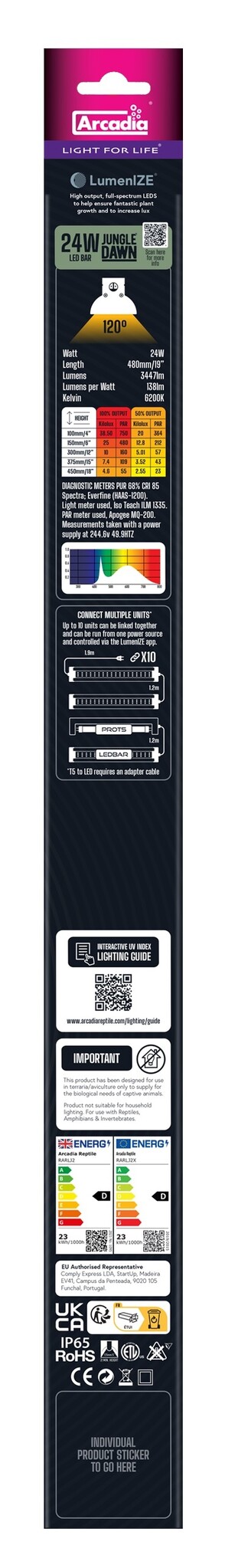 Lumenize Jungle Dawn Terrarium LED 470mm 24W