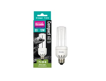 Mini Triple U D3 compacte Terrarium UVB‑lamp 7% 13W