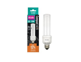 D3+ compacte Terrarium UVB‑lamp E27 12% 23W