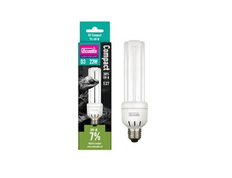 D3 compacte Terrarium UVB‑lamp 7% 23W