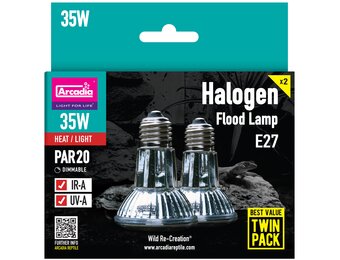 Arcadia Halogeen 35W Twin Pack