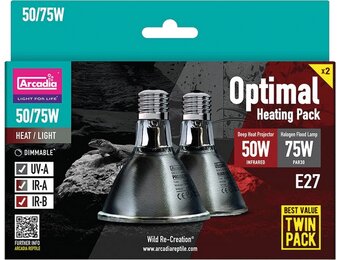 Arcadia Optimal Terrarium Heating Pack - Halogeen en Deep Heat