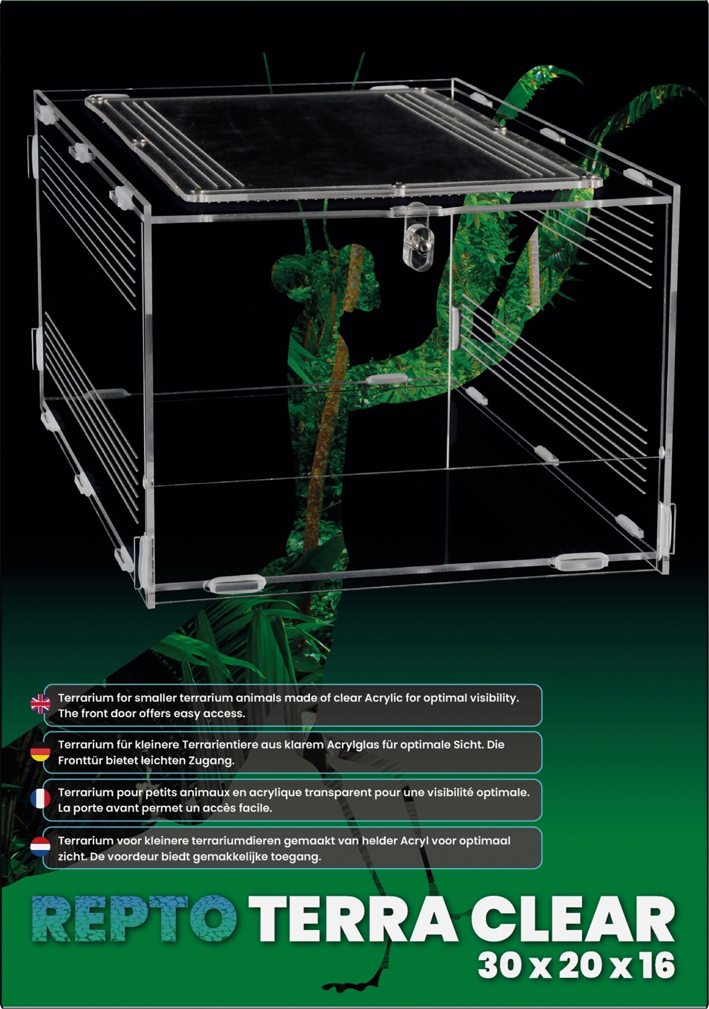 Terrarium Terra Clear 30x20x15,5cm