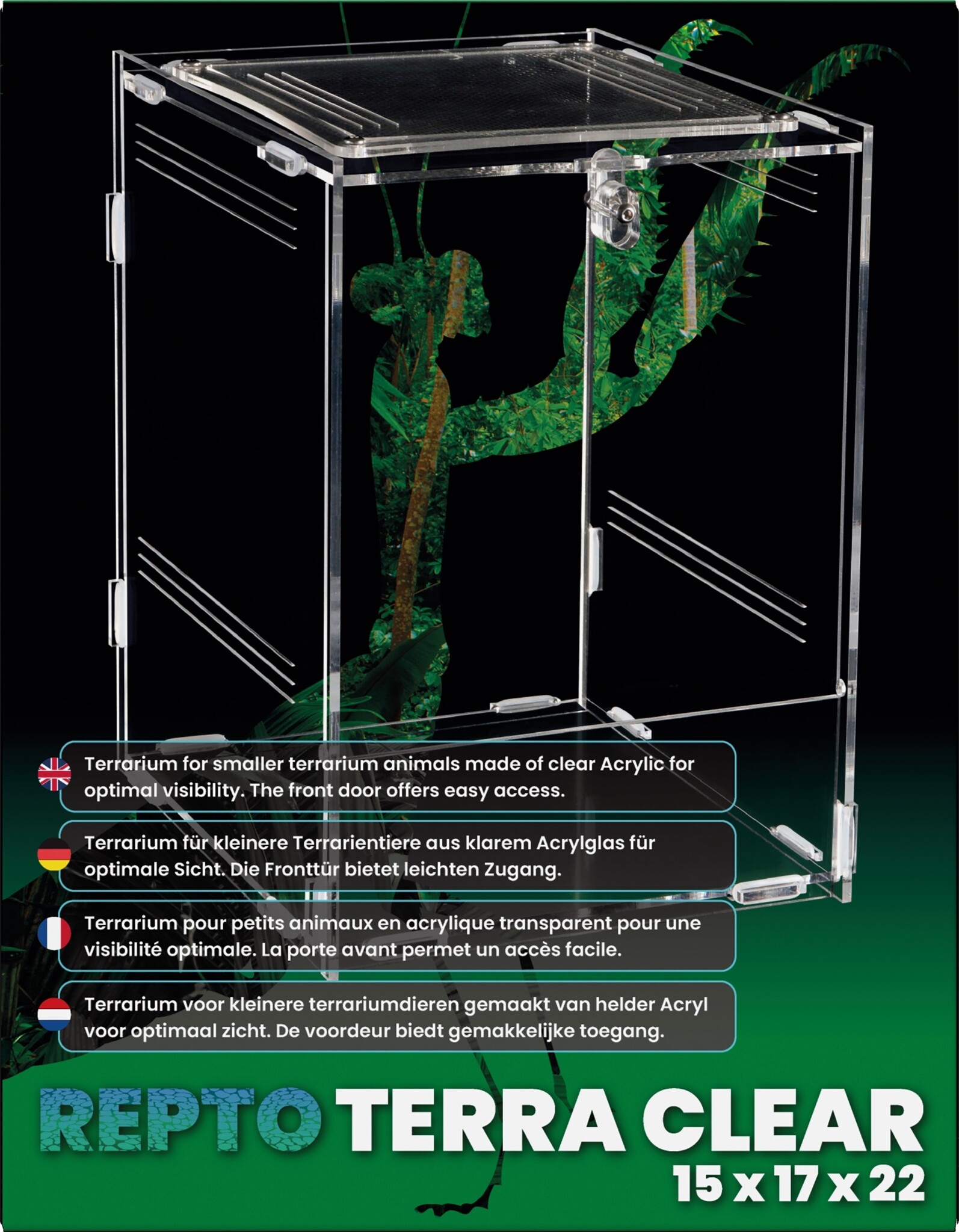 Terrarium Terra Clear 15x16,5x21,5cm