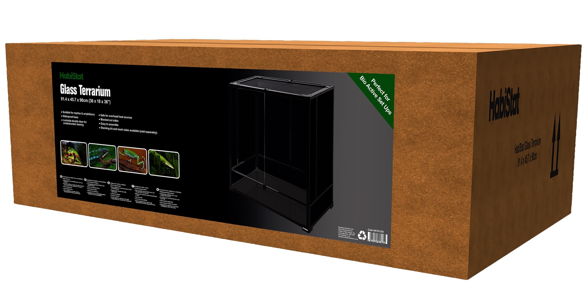 Glazen Terrarium 91x45x90cm Flat-Packed