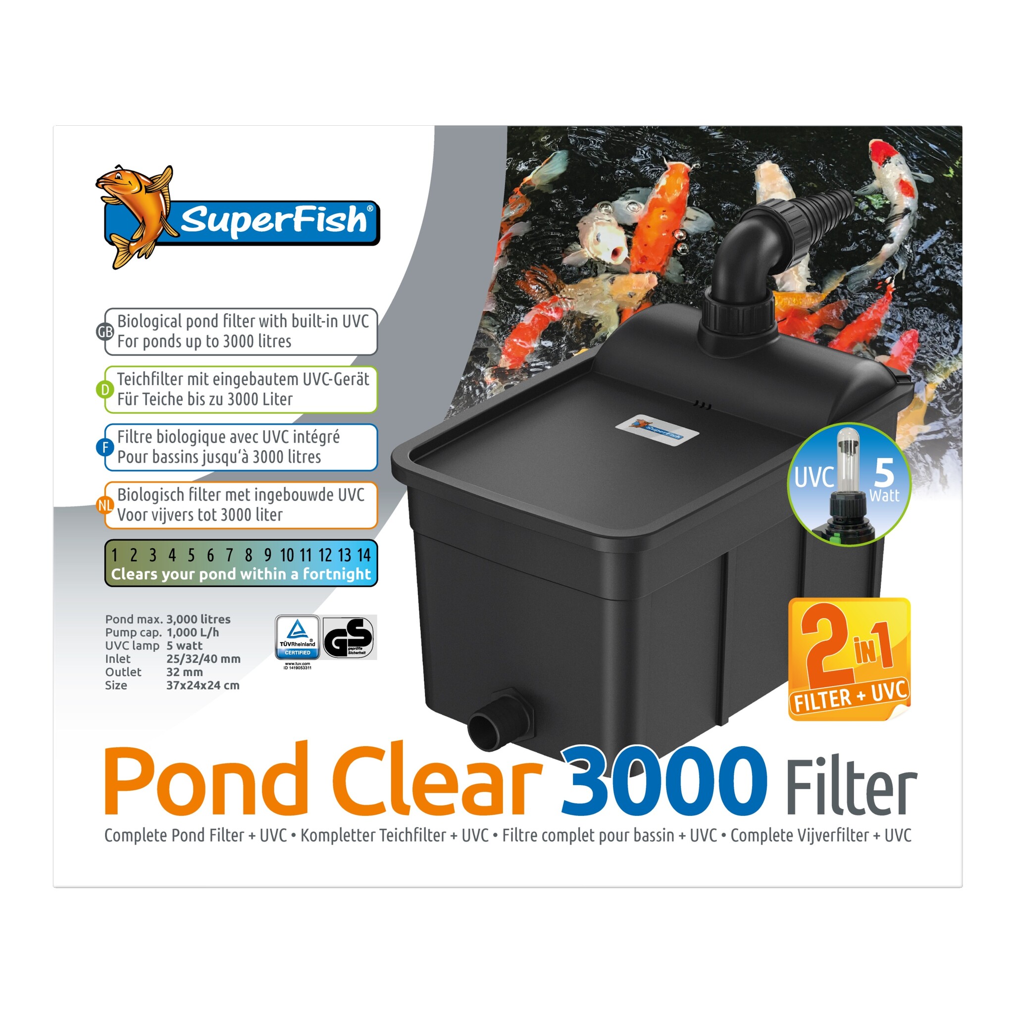 Pondclear 3000 UVC 5W