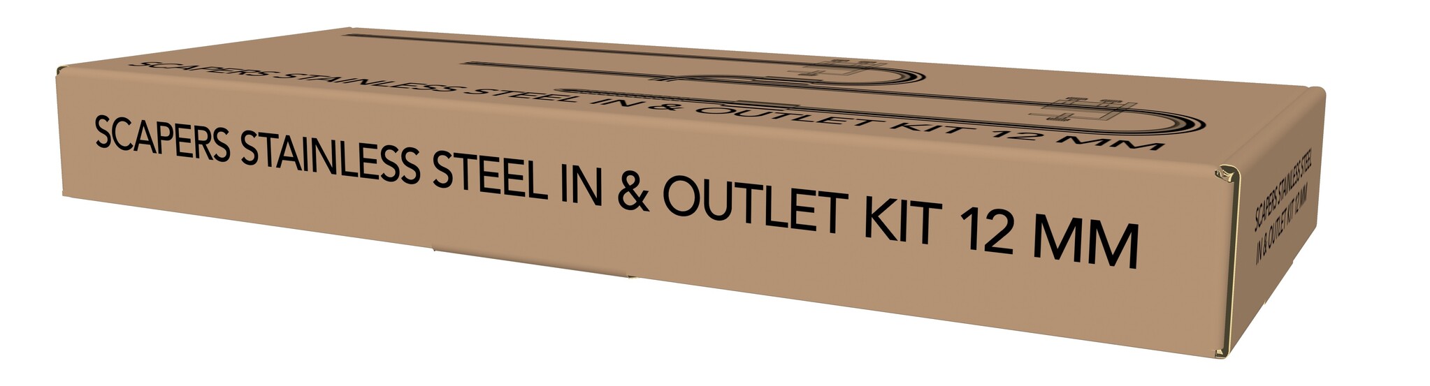 Scape RVS In- en Outlet Kit 12mm