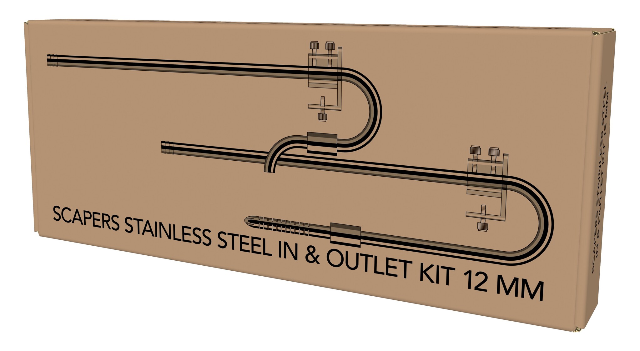 Scape RVS In- en Outlet Kit 12mm