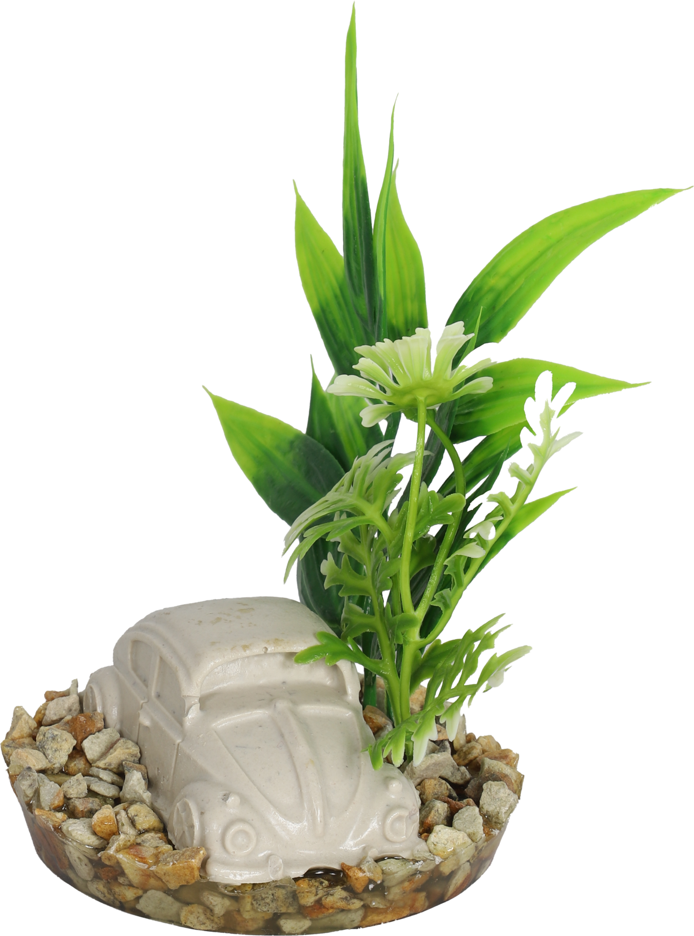 Kunstplant Auto 14cm