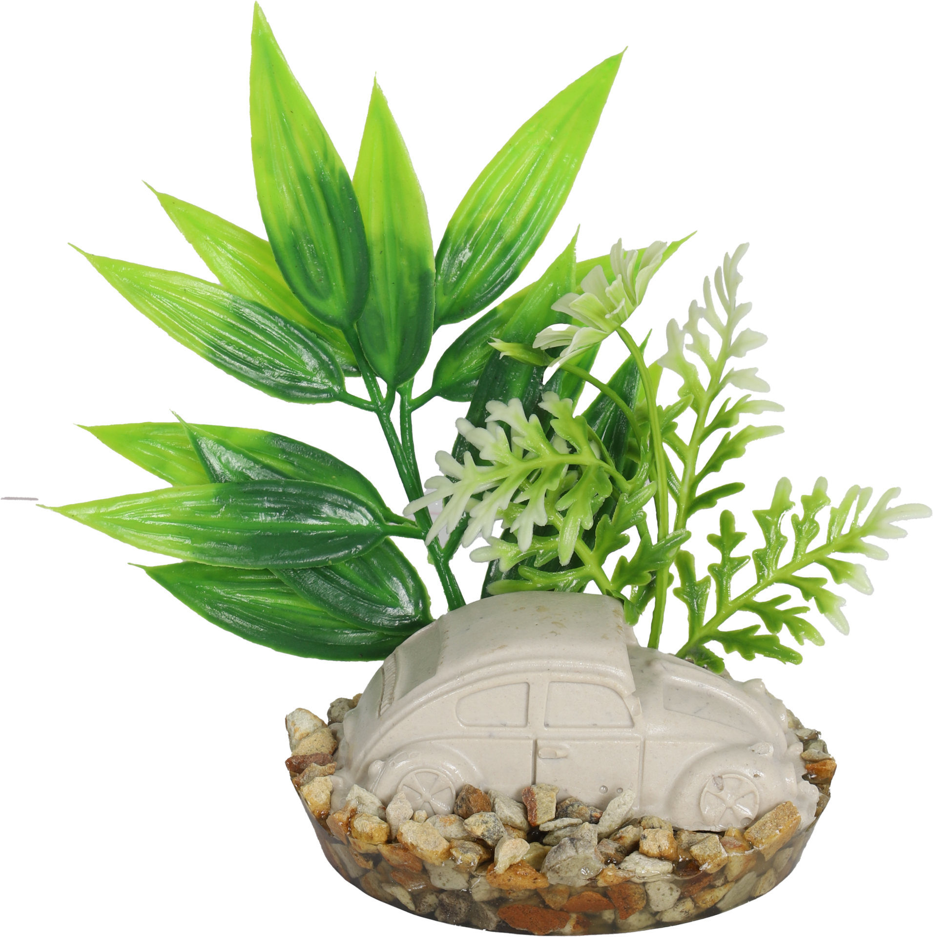 Kunstplant Auto 14cm