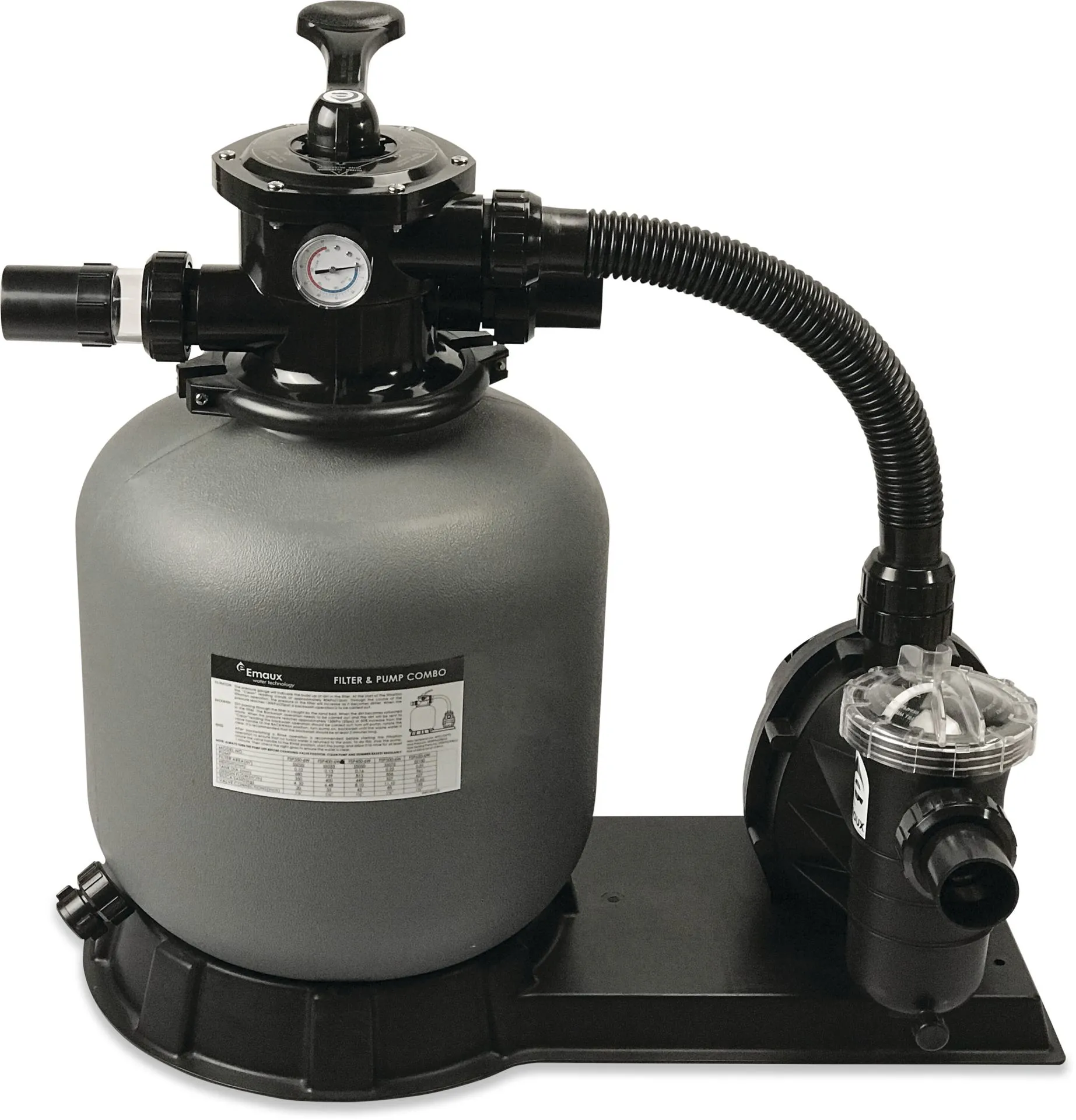 Filterset PE 50 mm / 1 1/2" metrisch/imperial lijmmof 2bar 230VAC Grijs type FSP400-6W