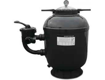 Zandfilter polyester gelcoated 50 mm / 1 1/2" metrisch/imperial lijmmof 2,5bar groen type SMG500