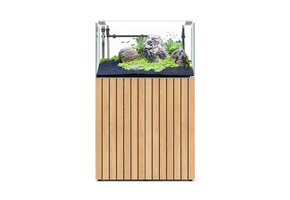 AquaScape Set 80x55 RGBW Hoogglans Zwart en Licht Noten