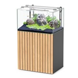 AquaScape Set 80x55 RGBW Hoogglans Zwart en Licht Noten