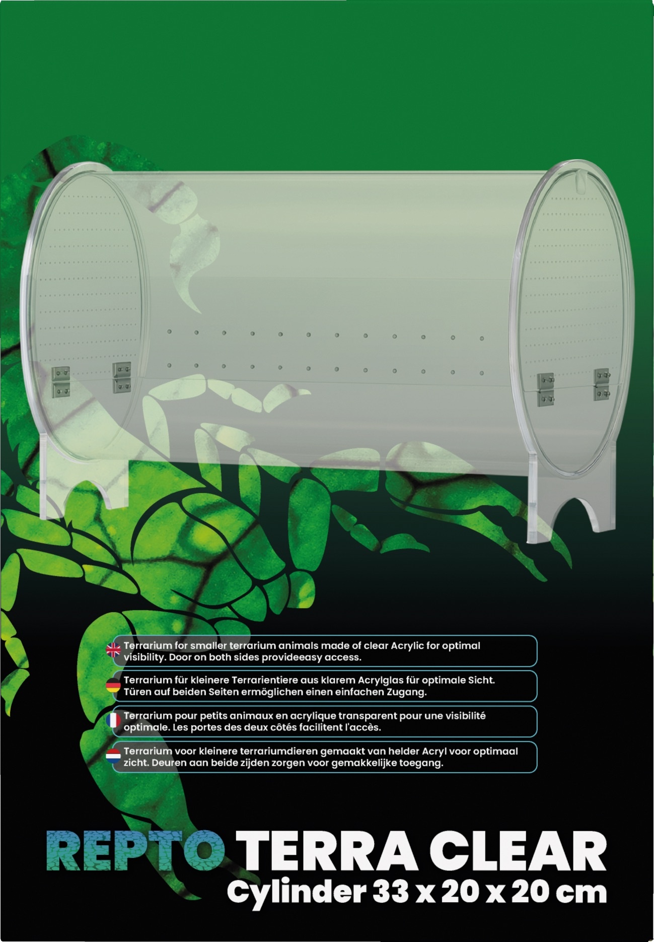 Terra Clear Cylinder 33x20x20cm