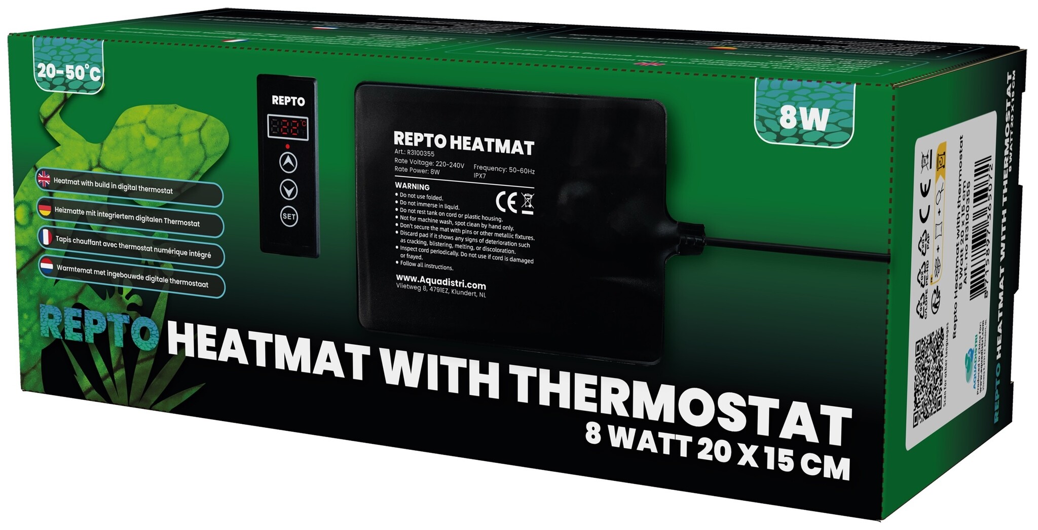 Heatmat Thermostat 8W 20x15cm