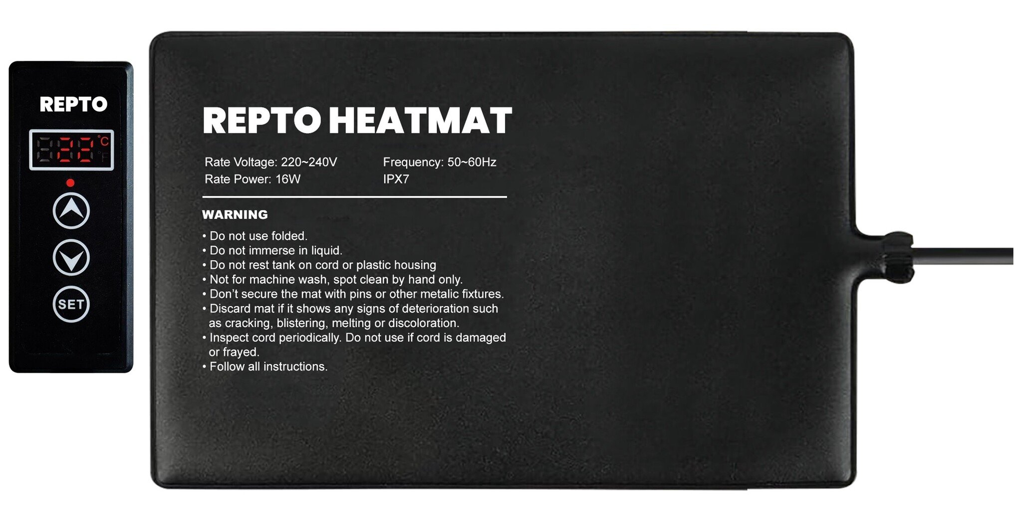 Heatmat Thermostat 16W 30x20cm