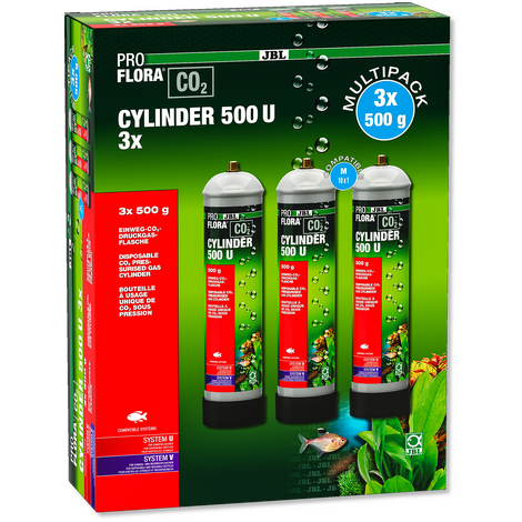 Proflora 500 U Co2 Cylinder - 3 stuks