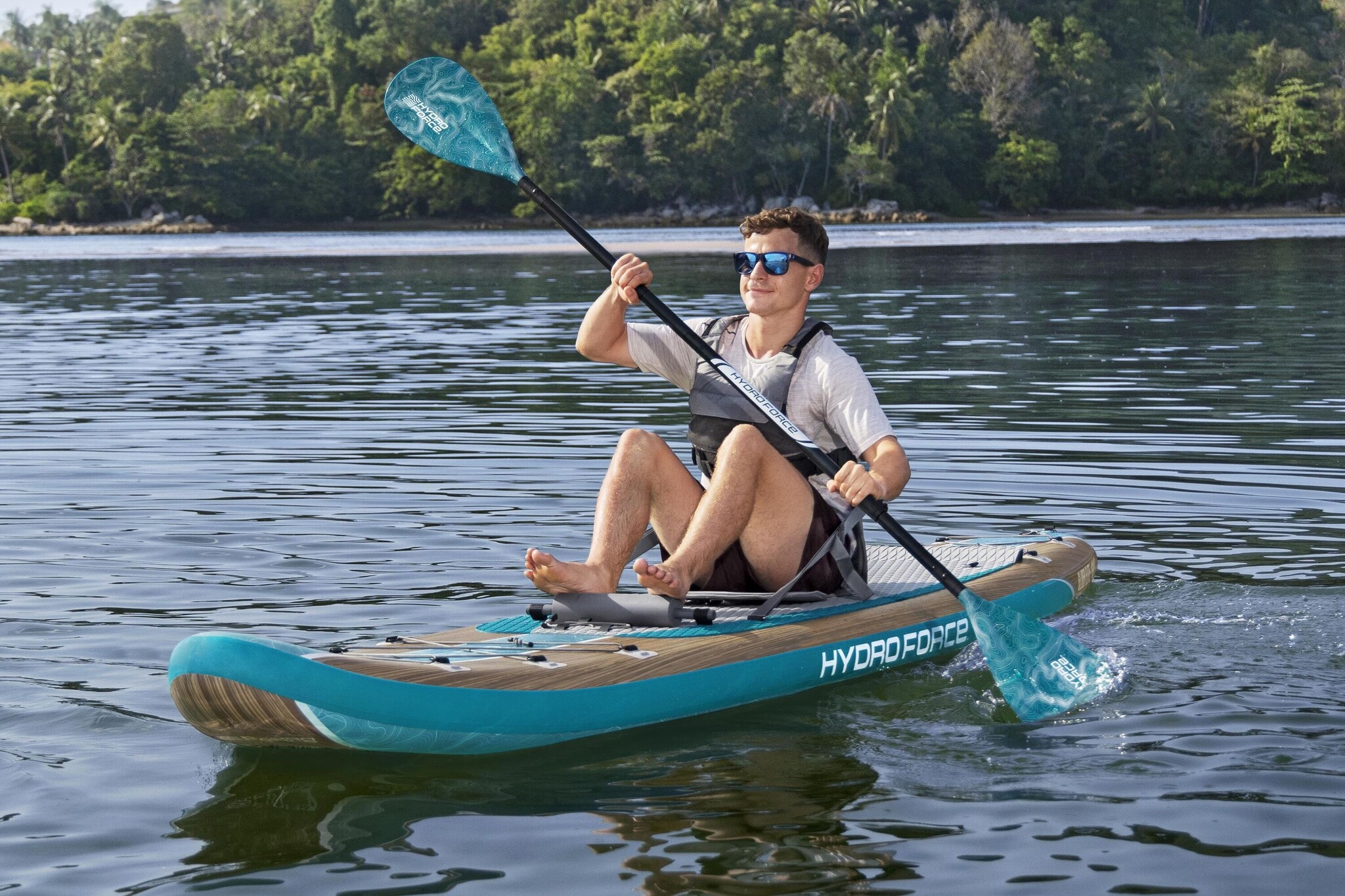 Hydro force SUP board glider elite convertible 2-1 set
