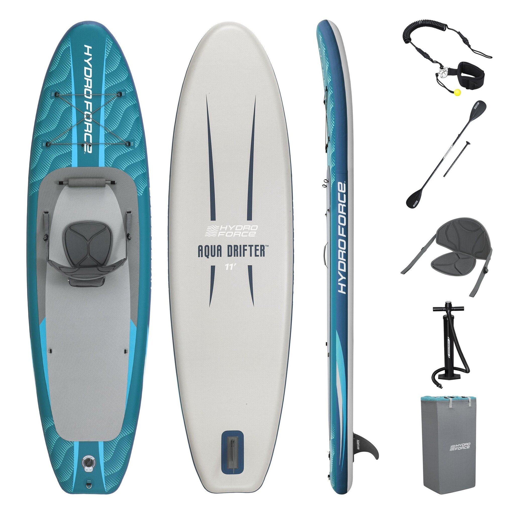 Hydro force SUP board aqua drifter convertible 2-1 set 335