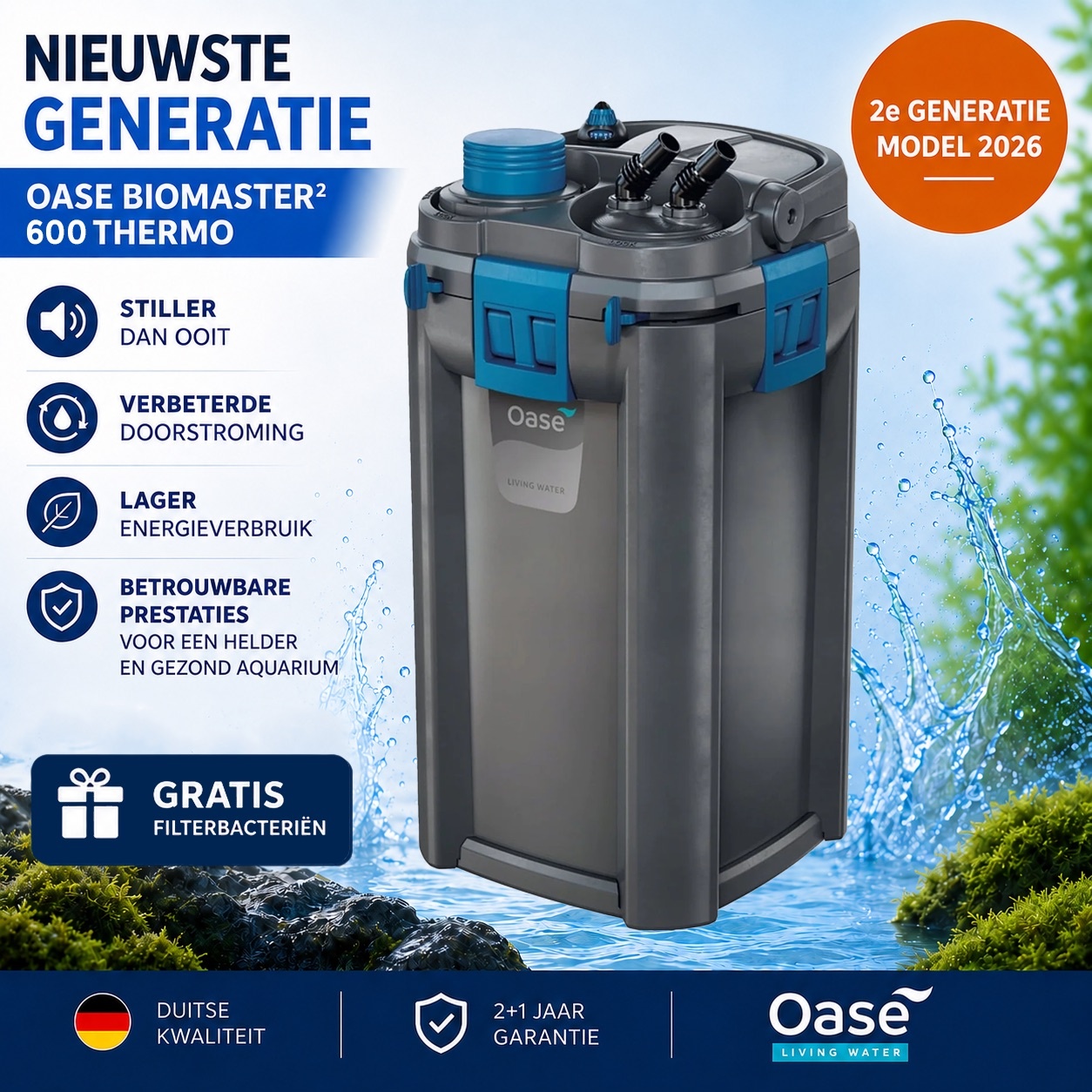BioMaster2 Thermo 600 + GRATIS Opstartbacteriën