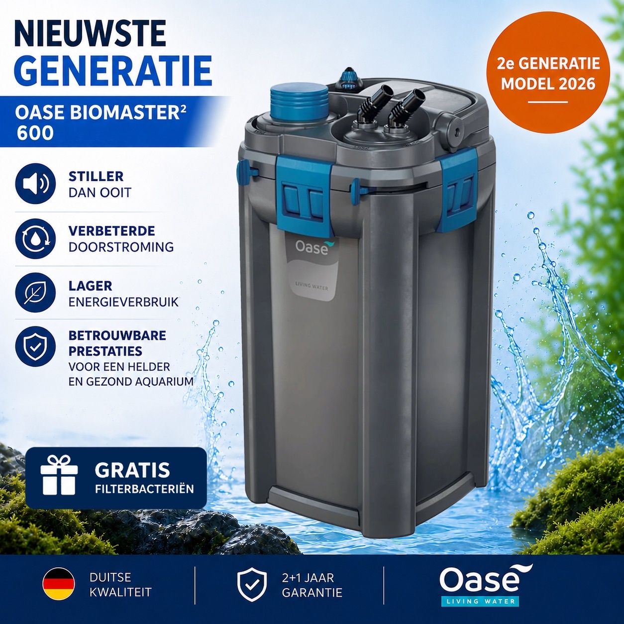 BioMaster2 600 + GRATIS Opstartbacteriën