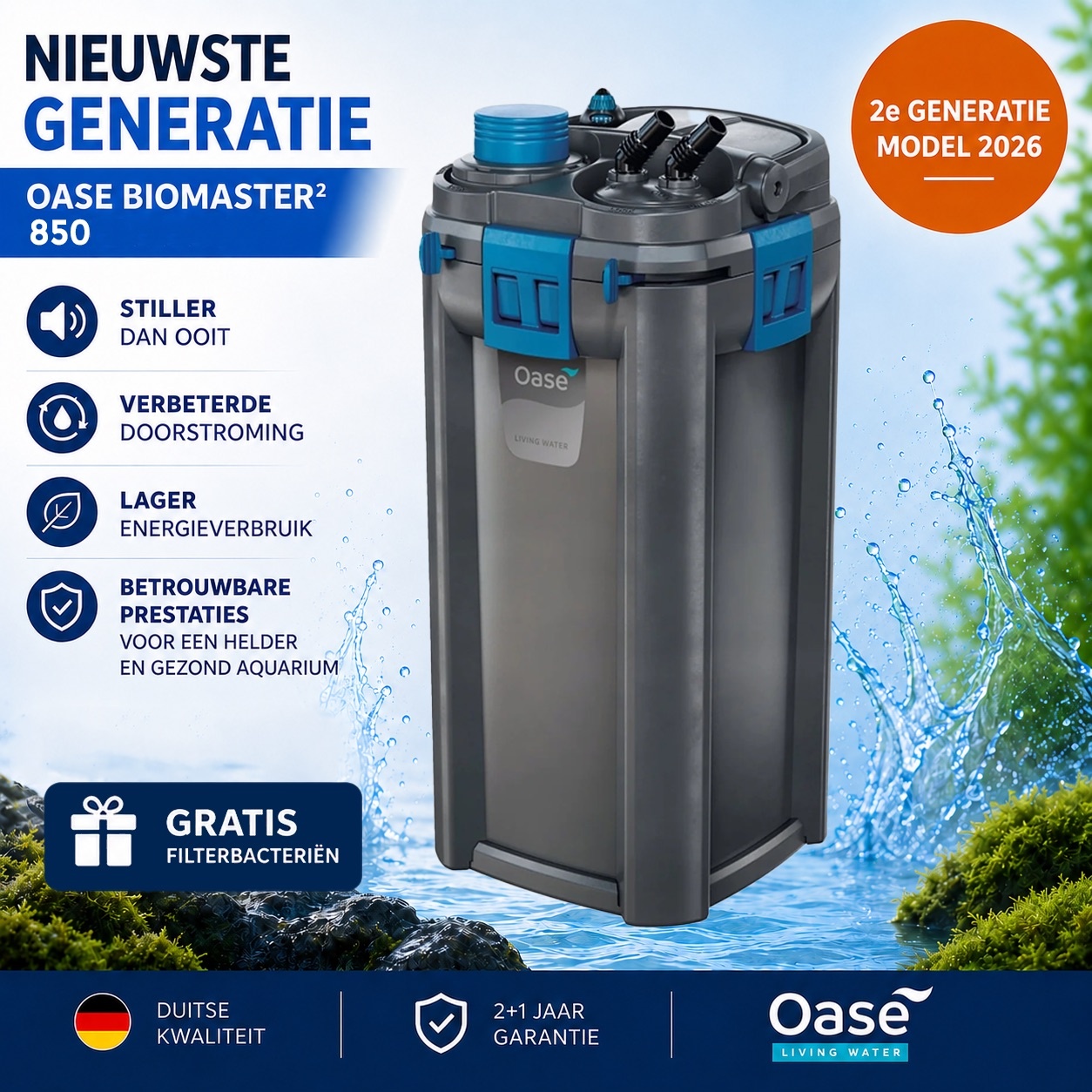 BioMaster2 850 + GRATIS Opstartbacteriën