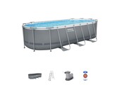 zwembad steel pro max set ovaal grijs 549