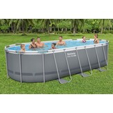 zwembad steel pro max set ovaal grijs 549