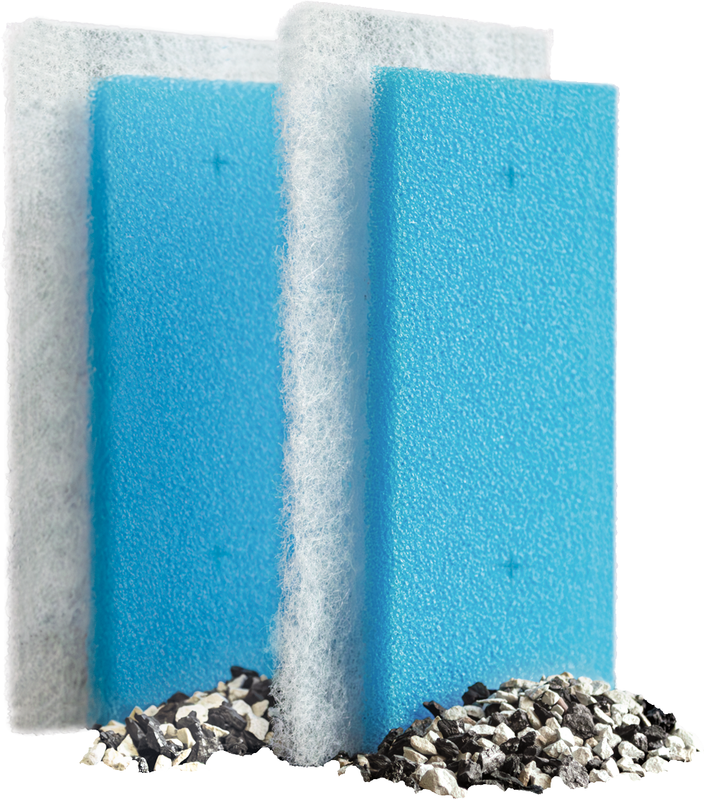 Aqua Filtra 10-20 Vervangpatroon Blauw en Wit Filtermedia 2 stuks