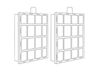 Aqua Filtra 40 Vervangpatroon met Houder 2 stuks