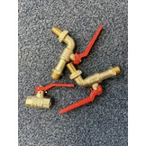 Kogelkraan met wartel buitendraad x tule ½" x 13 mm