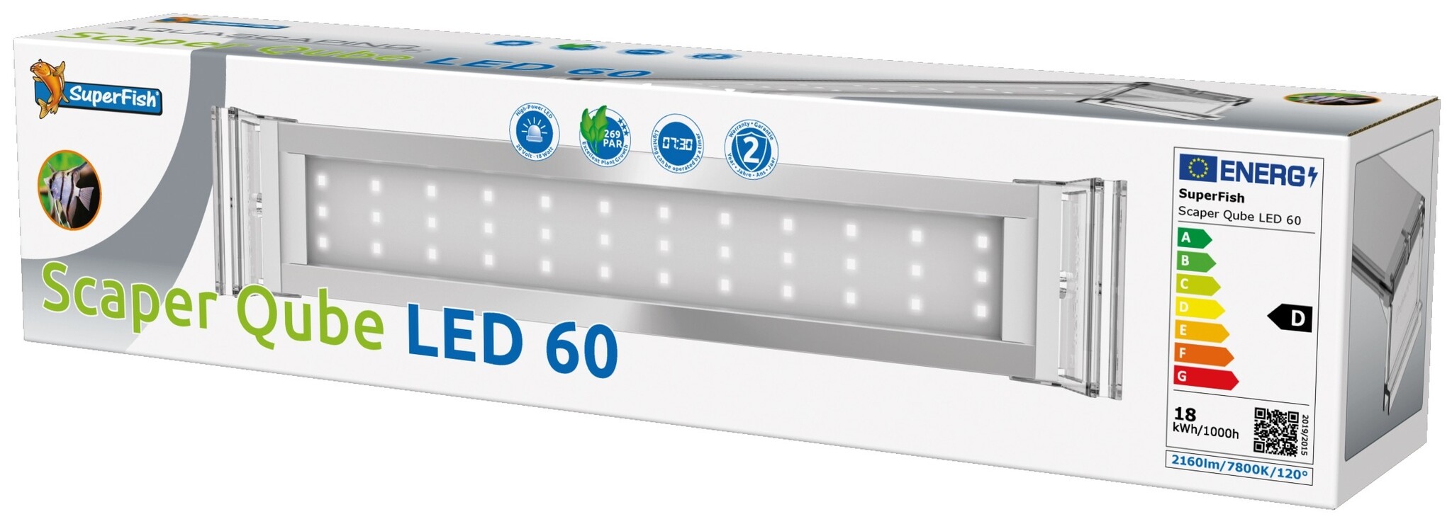 Scaper Qube 60 LED-Verlichting Tweedekans