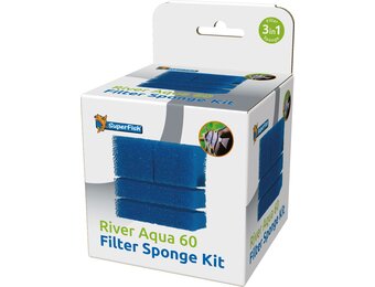 River Aqua 60 Filter Sponge Kit