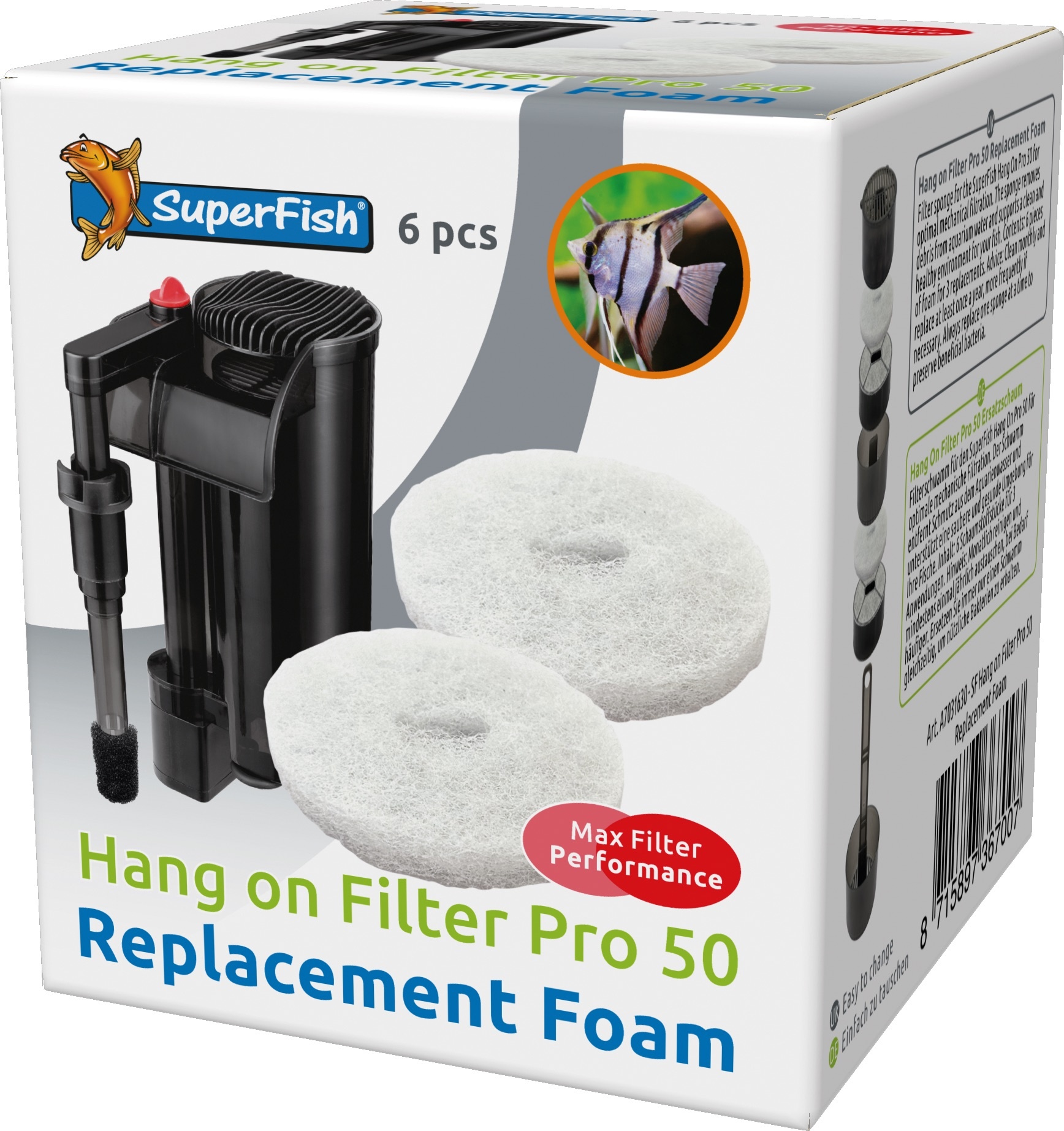 Hang On Filter Pro 50 Filterspons