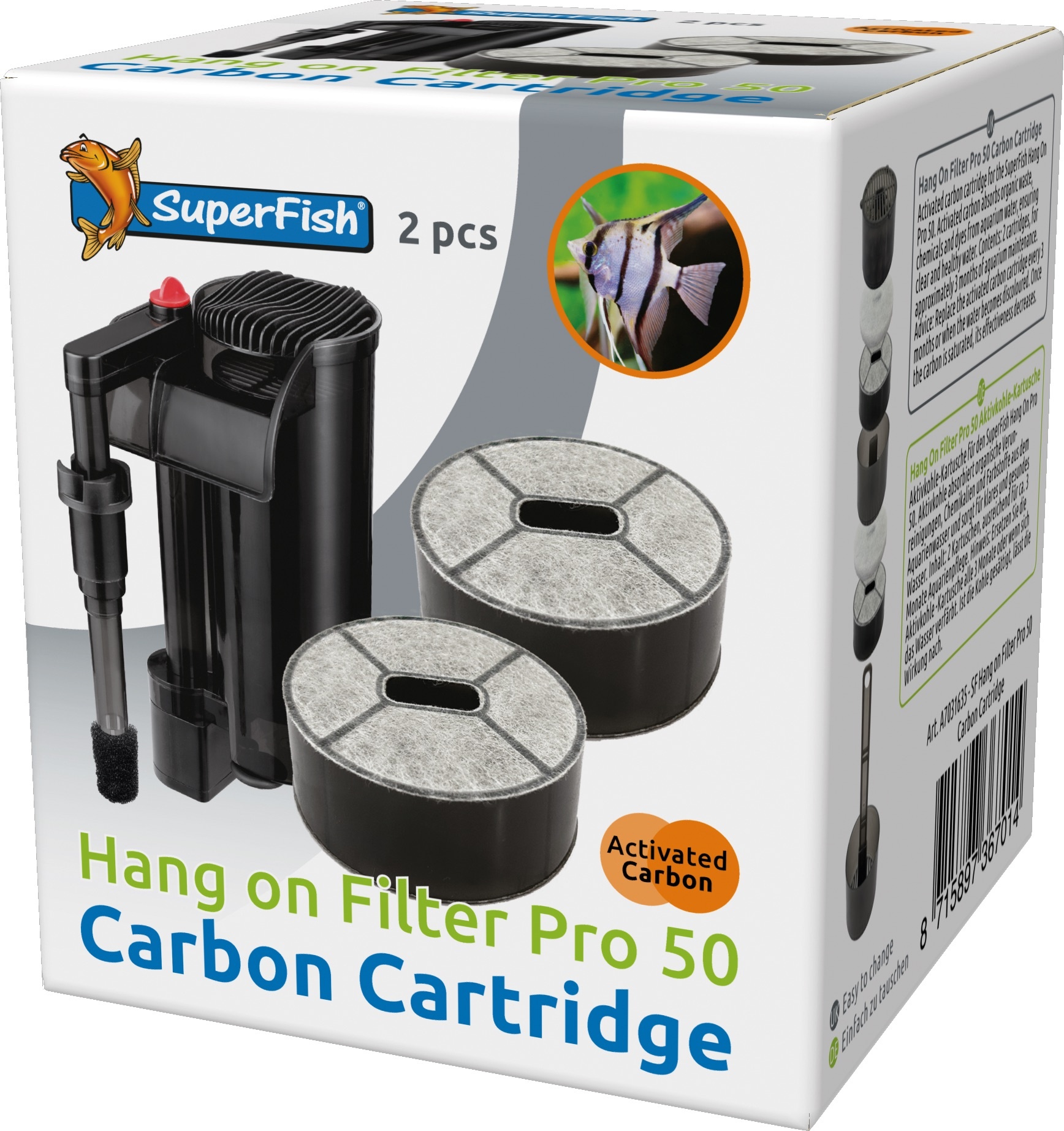 Hang On Filter Pro 50 Carbon Cartridge