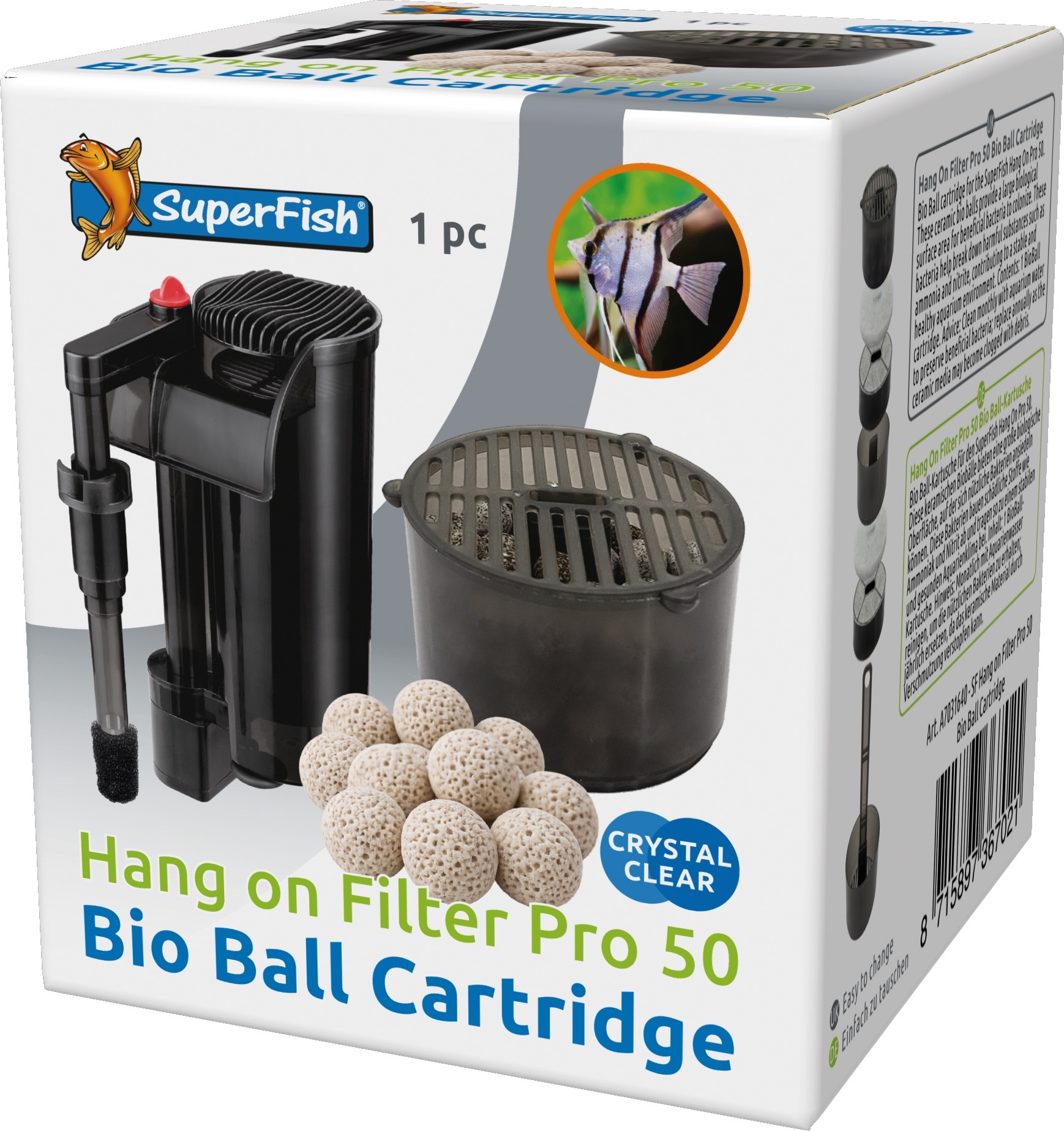 Hang On Filter Pro 50 Bioball Cartridge