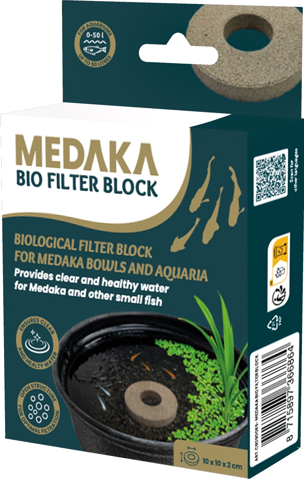 Medaka Filter Bio Block