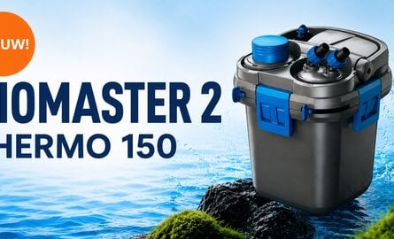 Oase BioMaster2 Thermo 150 – compacte aquariumfiltering met geïntegreerde verwarming