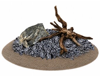 Bodembedekking Pakket Wild River Wood Rock