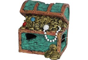 ornament schatkist groen 11cm