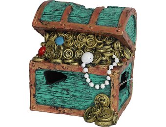 ornament schatkist groen 11cm