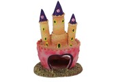 ornament kasteel roze 11,5cm