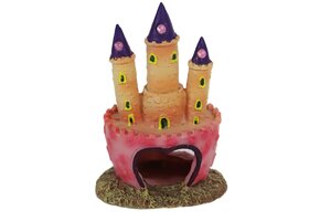 ornament kasteel roze 11,5cm