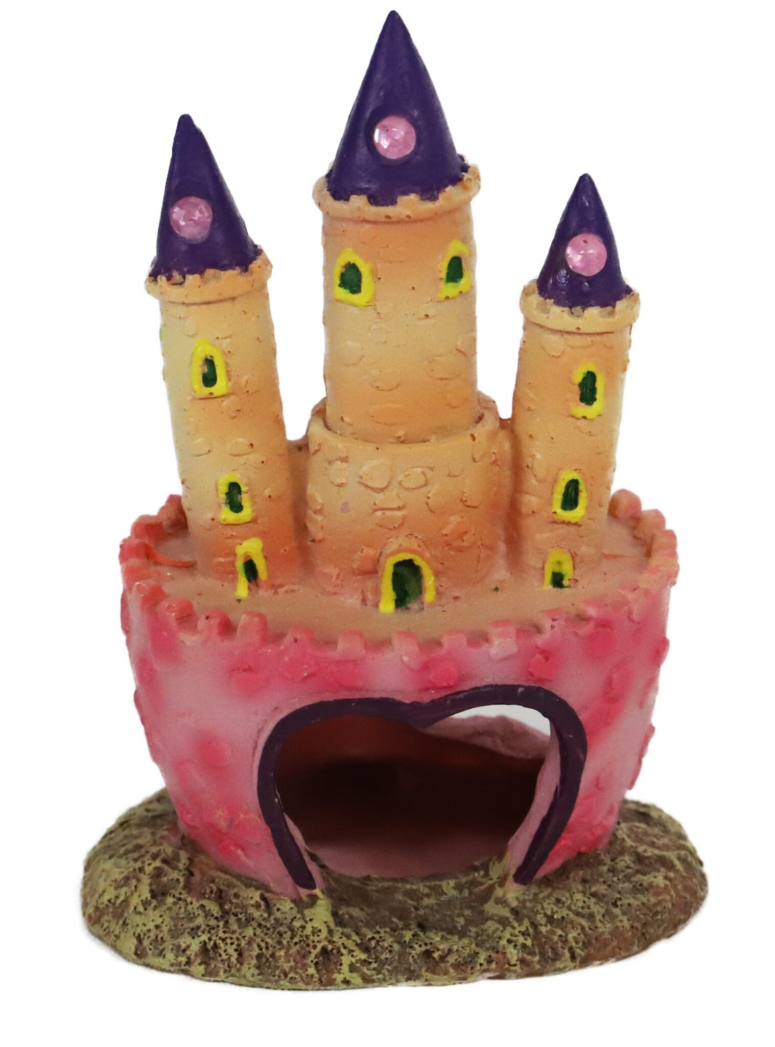ornament kasteel roze 11,5cm