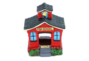 ornament visschool rood 10cm