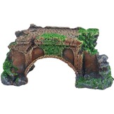 ornament Polyresin Ruïne Brug met Mos 11 cm