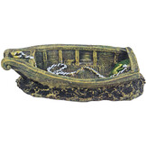 ornament Polyresin Gezonken Roeiboot 18,5 cm