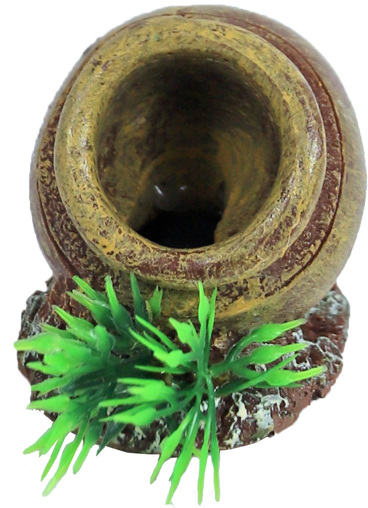 ornament Bubbel Polyresin Pot met Uitstromer 5,5 cm